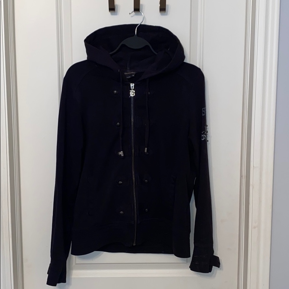 BCBG crystal Back Detail Hoodie